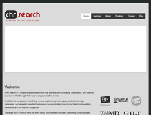 Tablet Screenshot of chrsearch.com